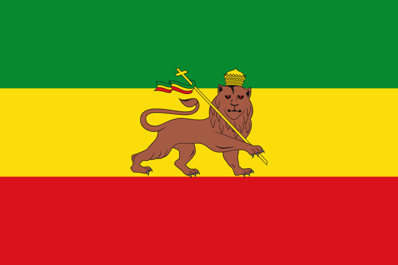 Emperial Flag of Ethiopia (Lion of Judah)!